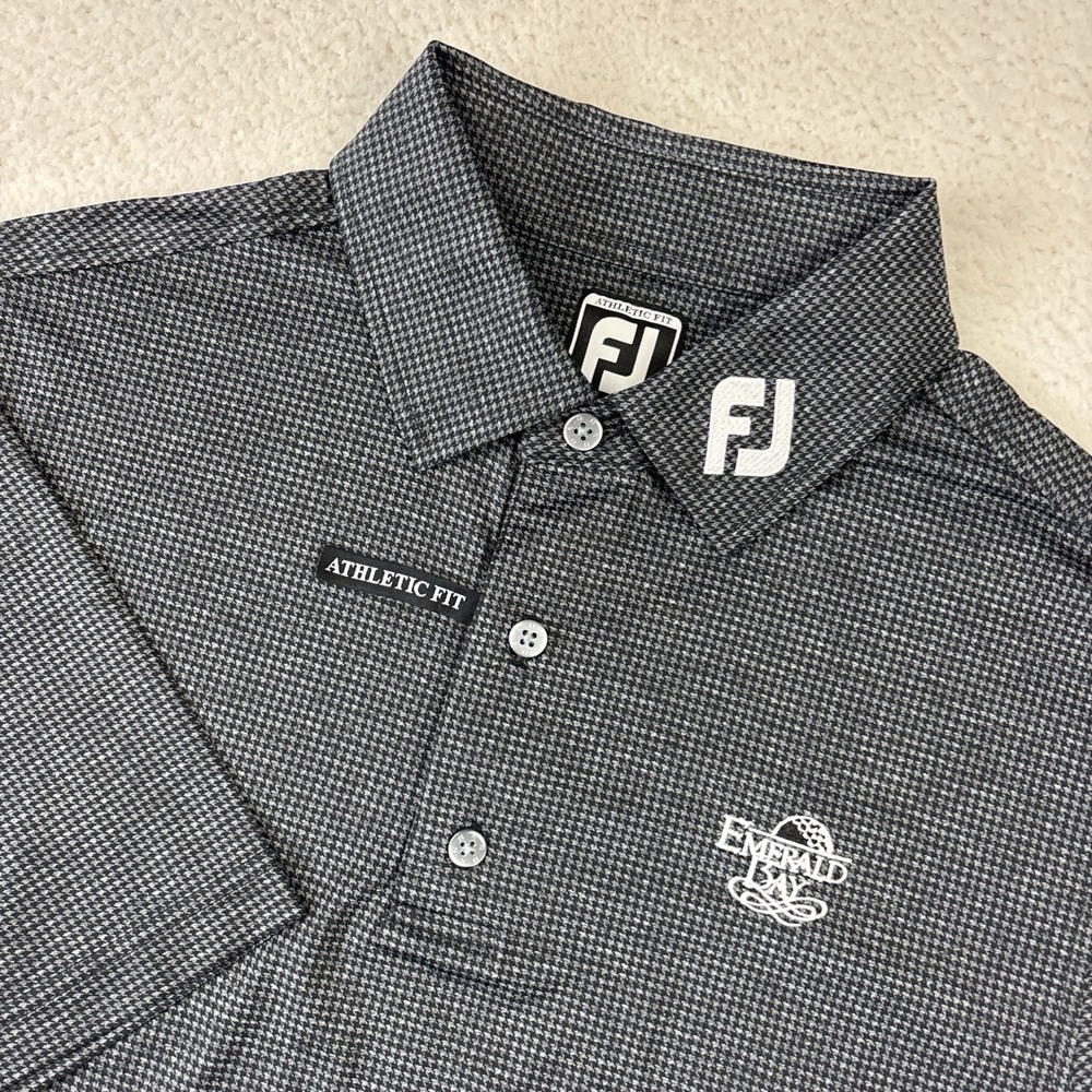 NEW FOOTJOY Athletic Fit Emerald Bay Golf Polo Medium Performance FJ Logo Shirt